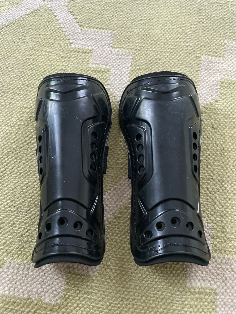 Boys Black Soccer Shin Guards